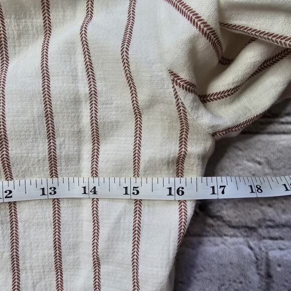 Urban Outfitters Cotton Blend Bell Sleeve Tie Front Crop Top Size Small - Picture 7 of 9